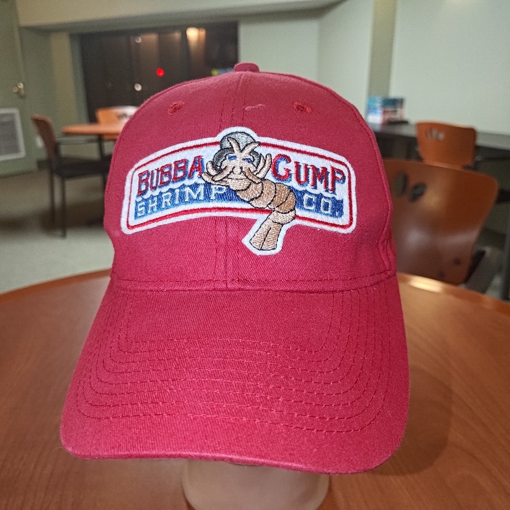 Vintage Bubba Gump Shrimp Co. Snapback Embroidered Cap Hat Red